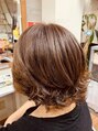 美容室グラード(GRADO) 明るめの髪色カラー&パーマスタイル