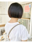 切りっぱなしミニボブ