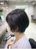 大人20代30代40代50代ハンサムショートボブ丸みくびれ/川崎