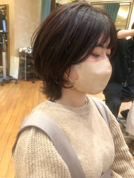 ビュートリアム265(BEAUTRIUM 265) ナチュラルウルフ/顔まわりカット/小顔/ラベンダーグレージュ