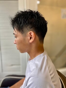 ソイクフ 四条大宮店(SOY-KUFU) 【soy-kufu】MEN'S HAIR束感ショートアッシュブラック