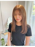 ミルクティーベージュ x ダブルカラー
