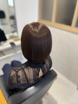 ナチュア ヘアアンドガーデン北千住(NaTur HAIR&GARDEN) ショートボブ×キャラメルベージュ×水素