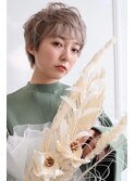 20代・30代・40代大人可愛い☆小顔ベリーショートベージュ