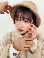 フィルムス 表参道(FILMS)&nbsp;レイヤーカット/ウェットへア/オリーブベージュ/表参道