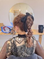 ハニーヘアー 掛川店(HONEY HAIR)&nbsp;ポニーテール編み下ろし