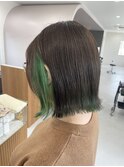 【racic】グリーンインナーカラー