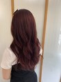 ジーナ 川口(Zina) ワンカラー◎チェリーレッド※ベース7トーン以上
