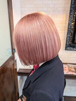 ボアップ 新居浜店(boappu) #ピンクベージュ #トリプルカラー #ハイトーンカラー