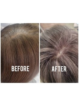 髪を傷めず、自然なツヤ感を実現。ダメージレスにこだわった薬剤で、艶感のある仕上がりに♪