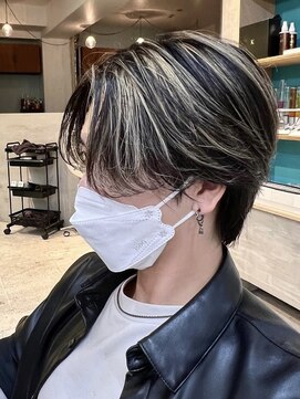 ミラリー トウキョウ(Mirareee Tokyo) 20代30代40代◎メンズコントラストハイライト/センターパート