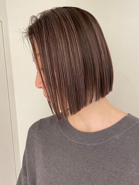 ジル ブラン 福岡(JIL BLAN) 大人可愛い30代40代50代ボブ/ショートカット/白髪染め白髪ぼかし