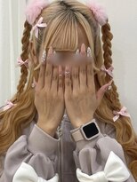 盛れすぎ！編みたらしハーフツイン♪_ユウ