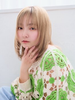 ココ なかもず店(COCO)の写真/【なかもず×color】多くの薬剤から髪質に合ったカラーでナチュラルで柔らかく見える透明感カラーもお任せ!