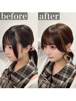 メラク(Merak)&nbsp;後れ毛バランスが可愛い 顔まわり小顔カット