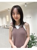 暗めカラー/レイヤーカット/マロンベージュ/くすみベージュ/横浜