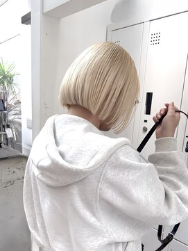シェリ ヘアデザイン(CHERIE hair design) ボブ×ブロンド［福岡/天神/大名/ハイトーン/ブリーチ］
