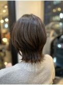 20代30代40代50代◎ウルフボブ/オリーブブラウン