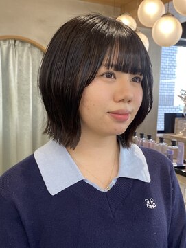 ロンドアジュール 横浜(Lond azur) 大人ガーリー/ミニボブレイヤー/ミディアムレイヤーカット/横浜