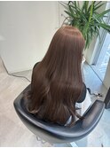 ブリーチなしダブルカラー×ブラウンベージュ