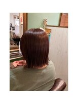 チルバイヘアーガーデンミルクティ(Chillbyhairgardenmilktea)&nbsp;切りっぱなしボブ