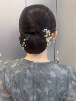 ザザ ZA/ZA 茗荷谷 ヘアアレンジ/タイトシニヨン/タイトアレンジ//茗荷谷美容室