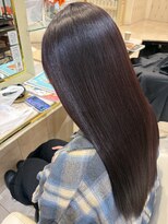 アッシュ 仙川店(Ash)&nbsp;艶髪ボルドーブラウン深みレッド秋冬カラー髪質改善レイヤー