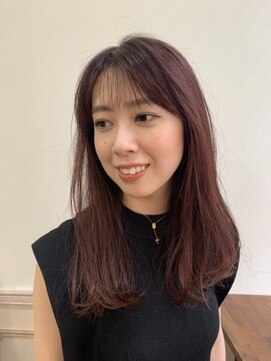 コルク バイ マグ 松本駅前(COLK by Mag) 20代30代40代ピンクアッシュ艶感ストレート透明感ナチュラル