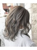 【unopulir永尾】アッシュグレージュ☆ウェーブロブ