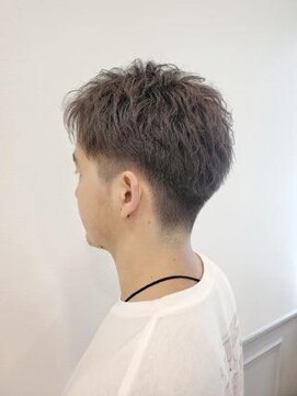 メンズツーブロック短めセンターパート L グランシュ 青葉台店 Grancieux のヘアカタログ ホットペッパービューティー