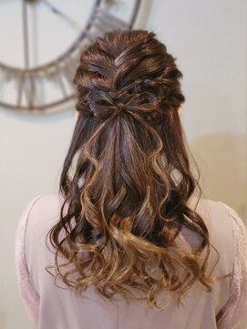 ヘアセットサロン ミント(Hair set salon MINT) リボンハーフアップ