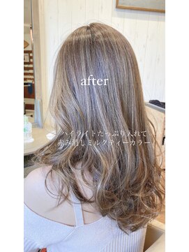 オレンジクラッカー(Orange Cracker) 【リアルサロンワーク】ハイライトカラーで透明感を♪