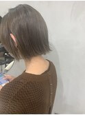 【山口祐子】カーキグレージュ/大人ボブ