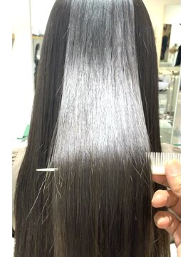 コークス 原宿 表参道(COKETH) 縮毛矯正＋髪質改善オージュア+暗めアディクシーカラー