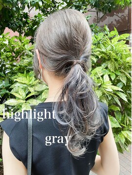 ミシェリー(misherry) 小顔カーキグレージュ大人かわいいセミロング20代30代髪質改善