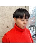 ツーブロックのショートボブスタイル