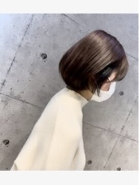 ミリュウ(Milieu) 【イヤリングネイビー＆ラベンダーグレージュ】