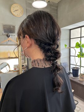 インディゴドロップ(indigo drop) 編みおろし