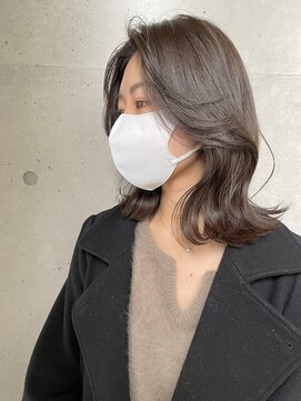 リバレッジ 白金(Leverage) ナチュラルグレージュレイヤーボブ  30代40代【白金/目黒】濱口