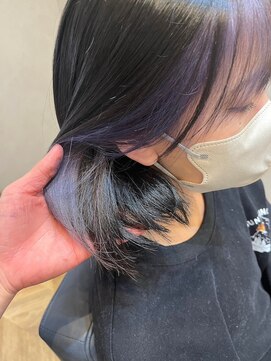 ネウィ 大分中央町店(newi) 【MIKOTO】ブリーチ・インナーカラー・パープルシルバー♪