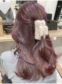 うるつやカシスピンクカラー クリップアレンジ 学割U24