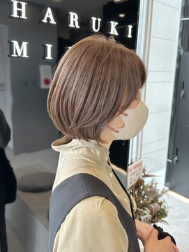 ハルキミナトジャパン センダイ(HARUKI MINATO japan SENDAI) 丸みショートボブ