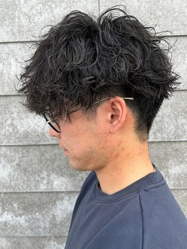 ニアウ 太田店(Niau) ツイストスパイラルパーママッシュメンズパーマ波巻きパーマ