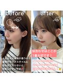 似合わせ顔まわり 結んでも耳にかけても可愛い小顔ヘア#