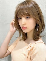 シルクレイ 新宿店(Silk-lei)&nbsp;イメチェン/大人可愛い外ハネくびれヘア/ベージュカラー新宿