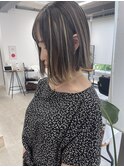 白髪ぼかしハイライト