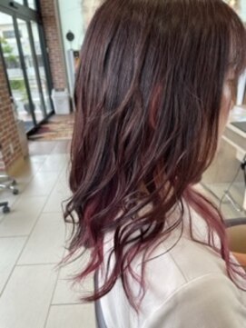 アース 佐世保早岐店(HAIR&MAKE EARTH) ハイトーン系インナーカラー