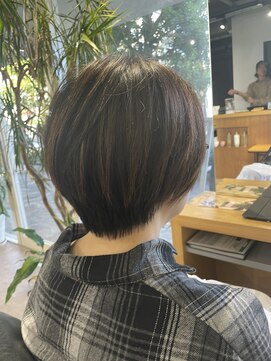 シェル 吉祥寺(shell) グレージュカラー/ボブウルフ/黒髪/ココアベージュ