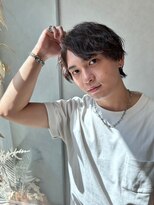 オレロ 国立(olelo)&nbsp;暗めカラー/グランマッシュ/デザインカラー/フェザーパーマ/国立