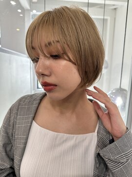 ロンドエニカ 大宮(Lond enika) ミニウルフレイヤーカット顔周りカット前髪カットショート/大宮